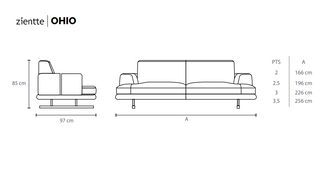 OHIO Sofa by Zientte - DEKOR