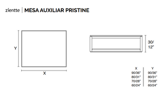 PRISTINE Side table by Zientte - DEKOR
