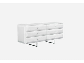 Abrazo Double Dresser Whiteline