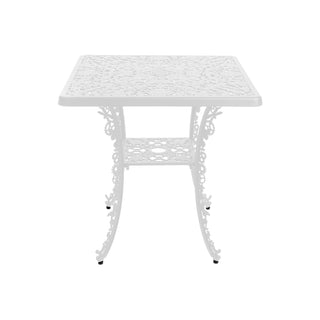 Industry Collection Aluminium Square Table White DEKOR