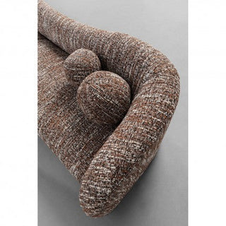 Sofa 3-Seater Livia Melange Brown 261cm KARE MIAMI