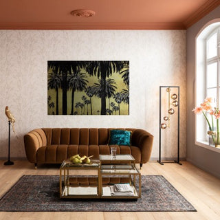 Sofa Spectra Velvet Brown 3-Seater 245cm
