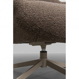 Swivel Armchair Mimi Mocca KARE MIAMI