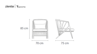 VICTORIA Armchair by Zientte - DEKOR