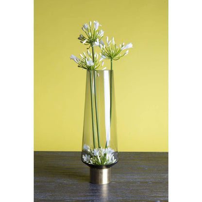Handmade Smoked Glass Vase