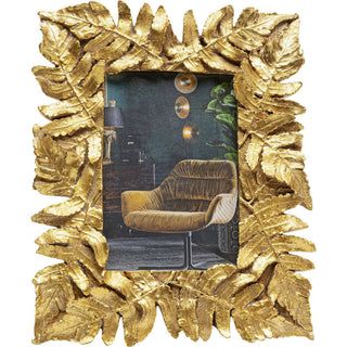 Picture Frame Gold Leaves - JULIA VENCE STORE