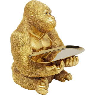 Deco Figurine Gorilla Butler 37cm - JULIA VENCE STORE