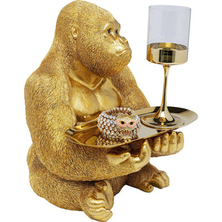Deco Figurine Gorilla Butler 37cm - JULIA VENCE STORE