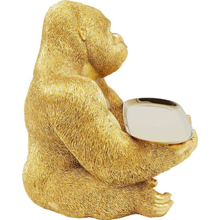 Deco Figurine Gorilla Butler 37cm - JULIA VENCE STORE