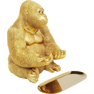 Deco Figurine Gorilla Butler 37cm - JULIA VENCE STORE