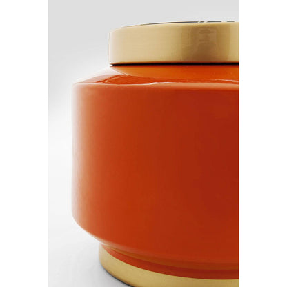 Deco Jar Zebra Orange 19cm - JULIA VENCE STORE
