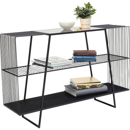 Steel and Glass Console
