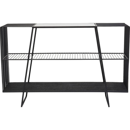 Steel and Glass Console