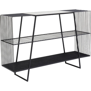 Steel and Glass Console