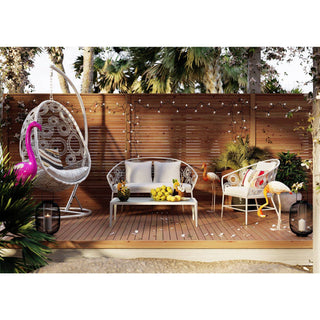Hanging Chair Ibiza White - JULIA VENCE STORE