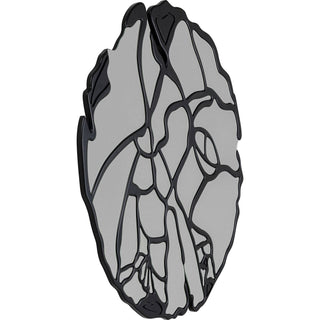 Wall Mirror Pieces Matt Black Ø100cm - DEKOR