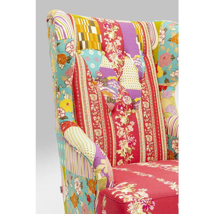 Patchwork Red Armchair