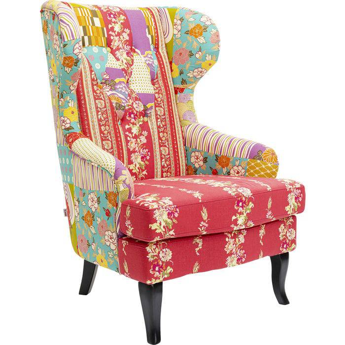 Patchwork Red Armchair