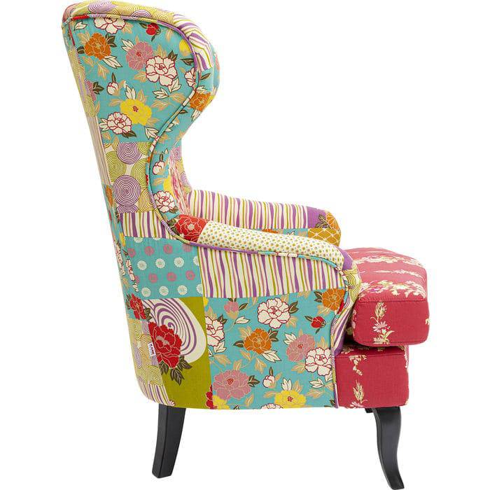 Patchwork Red Armchair