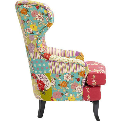 Patchwork Red Armchair