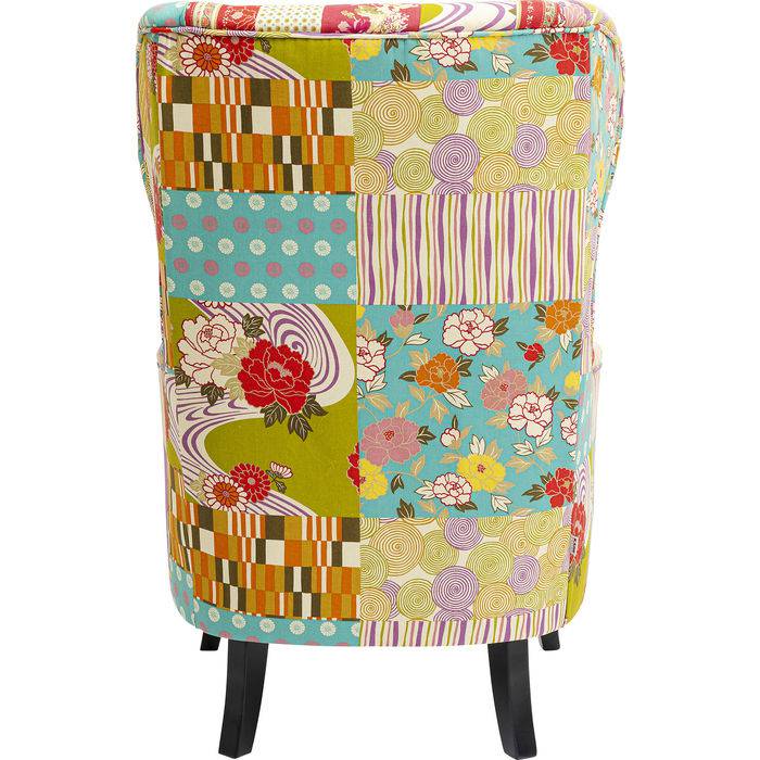 Patchwork Red Armchair