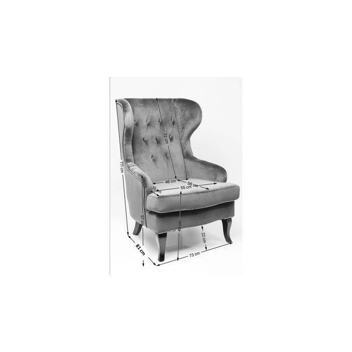 Armchair Patchwork Red - JULIA VENCE STORE