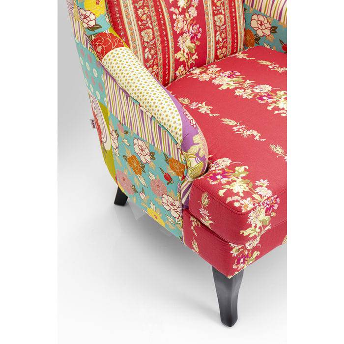Patchwork Red Armchair