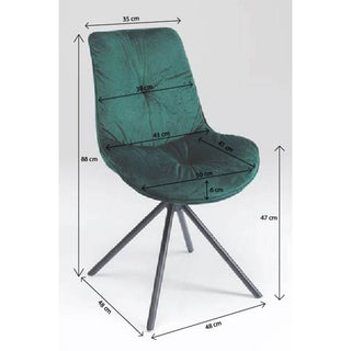 Green Velvet Chair Mila