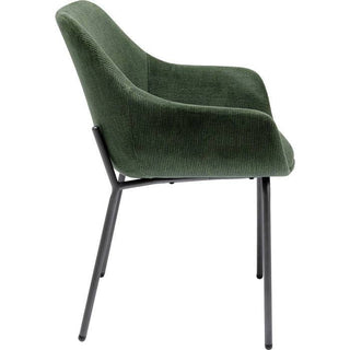 Chair with Armrest Avignon Green - JULIA VENCE STORE