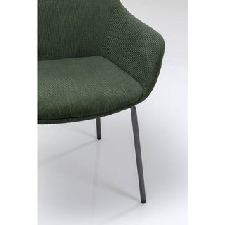 Chair with Armrest Avignon Green - JULIA VENCE STORE