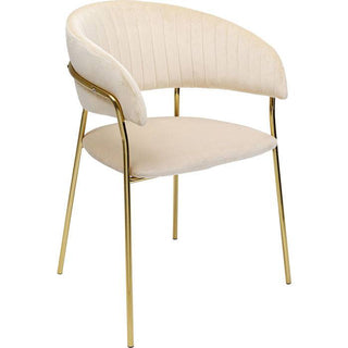 Chair with Armrest Belle Creme (2/Set) - JULIA VENCE STORE