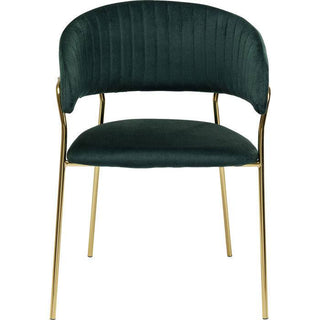 Chair with Armrest Belle Green (2/Set) - JULIA VENCE STORE