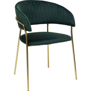 Chair with Armrest Belle Green (2/Set) - JULIA VENCE STORE