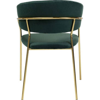 Chair with Armrest Belle Green (2/Set) - JULIA VENCE STORE