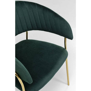 Chair with Armrest Belle Green (2/Set) - JULIA VENCE STORE