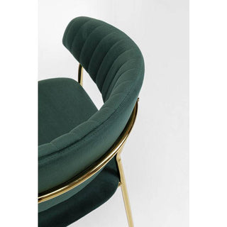 Chair with Armrest Belle Green (2/Set) - JULIA VENCE STORE