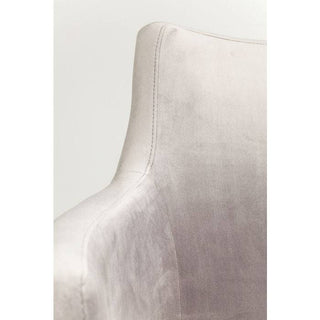 Chair with Armrest Mode Velvet Grey - JULIA VENCE STORE
