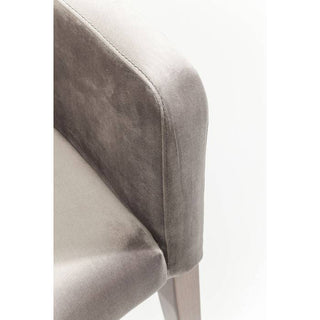 Chair with Armrest Mode Velvet Grey - JULIA VENCE STORE