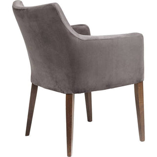 Chair with Armrest Mode Velvet Grey - JULIA VENCE STORE