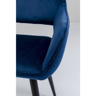 Chair with Armrest San Francisco Blue - JULIA VENCE STORE