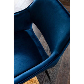Chair with Armrest San Francisco Blue - JULIA VENCE STORE