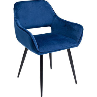 Chair with Armrest San Francisco Blue - JULIA VENCE STORE