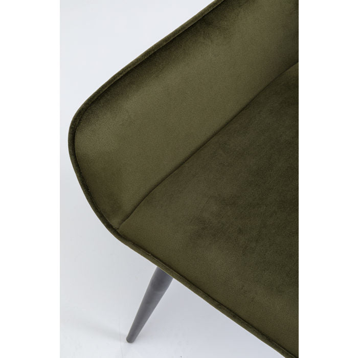 Chair with Armrest San Francisco Dark Green - JULIA VENCE STORE