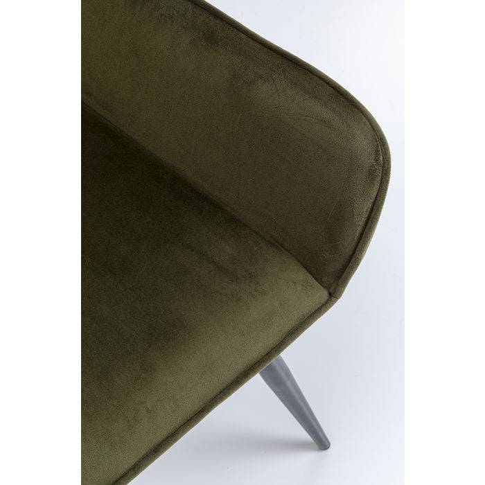 Chair with Armrest San Francisco Dark Green - JULIA VENCE STORE