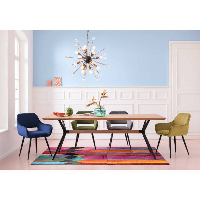 Chair with Armrest San Francisco Dark Green - JULIA VENCE STORE