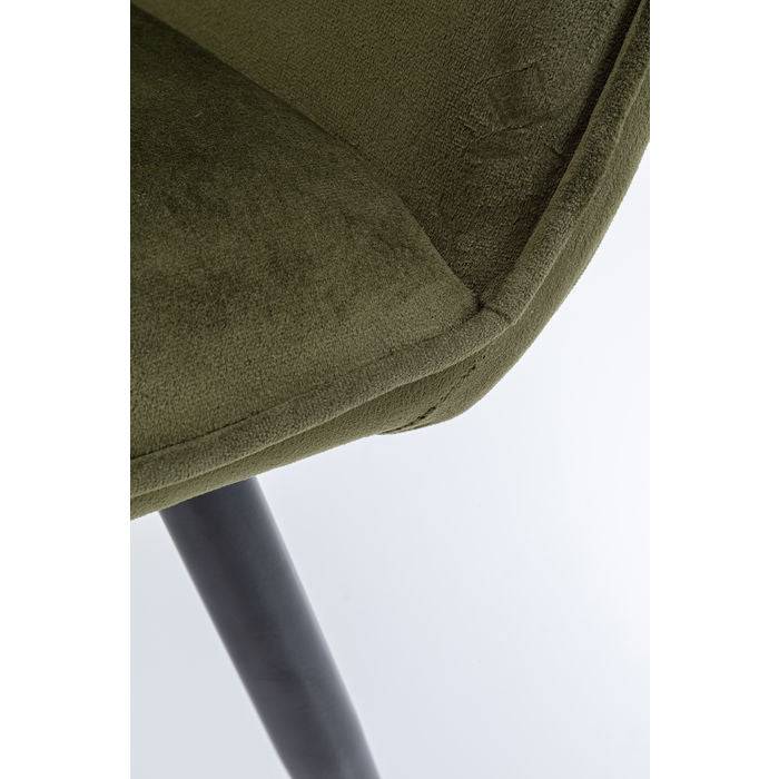Chair with Armrest San Francisco Dark Green - JULIA VENCE STORE
