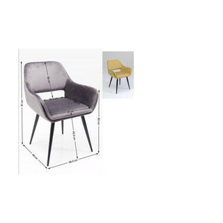 Chair with Armrest San Francisco Light Green - JULIA VENCE STORE