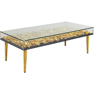Gold Floral Coffee Table