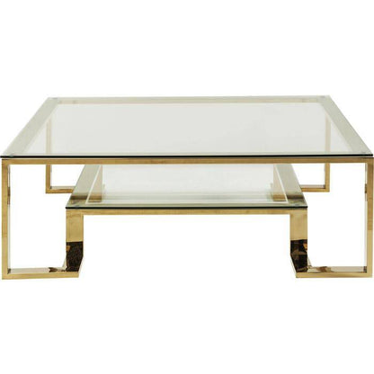 Gold Glass Coffee Table