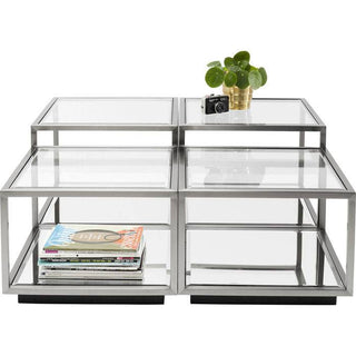 Silver Coffee Table Set 